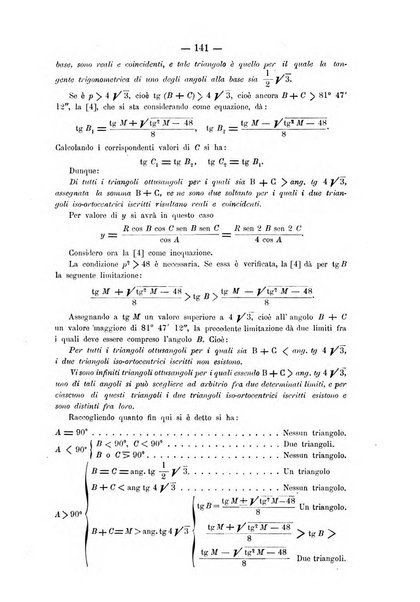 Periodico di matematica per l'insegnamento secondario