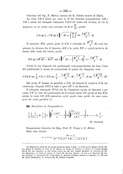 Periodico di matematica per l'insegnamento secondario