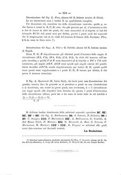 Periodico di matematica per l'insegnamento secondario