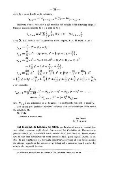 Periodico di matematica per l'insegnamento secondario