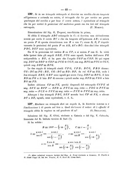 Periodico di matematica per l'insegnamento secondario