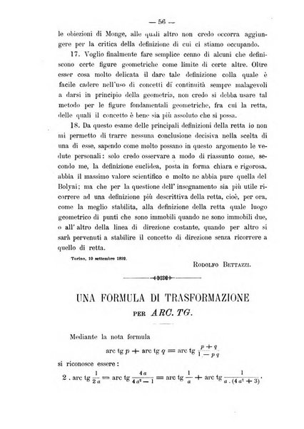 Periodico di matematica per l'insegnamento secondario