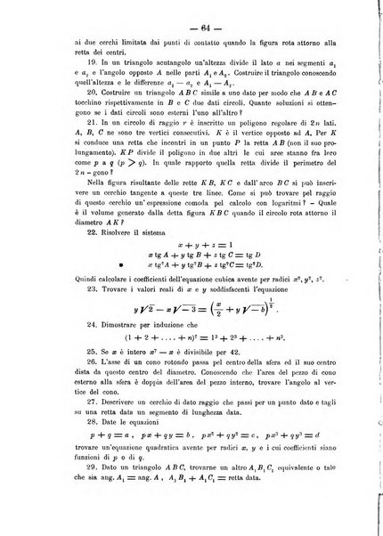 Periodico di matematica per l'insegnamento secondario