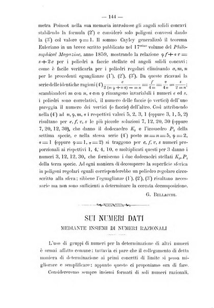 Periodico di matematica per l'insegnamento secondario