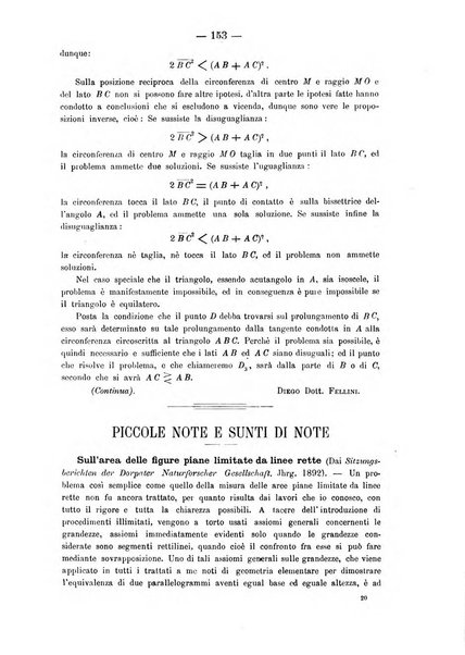 Periodico di matematica per l'insegnamento secondario