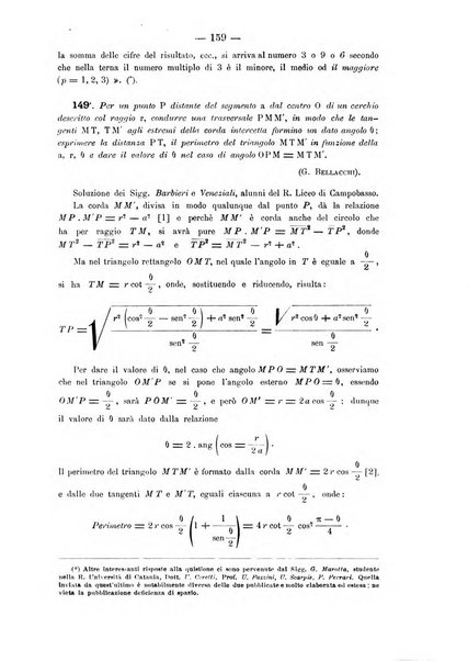 Periodico di matematica per l'insegnamento secondario