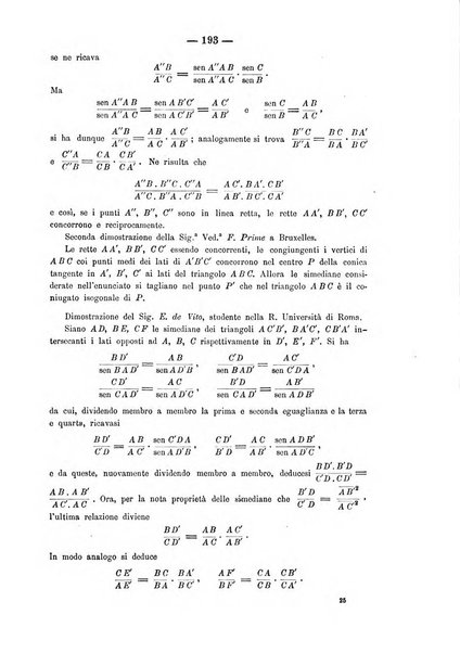 Periodico di matematica per l'insegnamento secondario