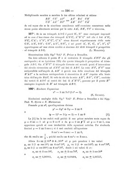 Periodico di matematica per l'insegnamento secondario