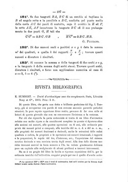 Periodico di matematica per l'insegnamento secondario