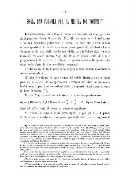 Periodico di matematica per l'insegnamento secondario