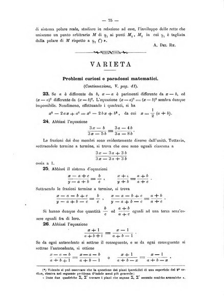 Periodico di matematica per l'insegnamento secondario