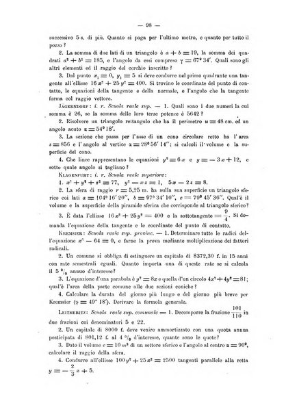 Periodico di matematica per l'insegnamento secondario