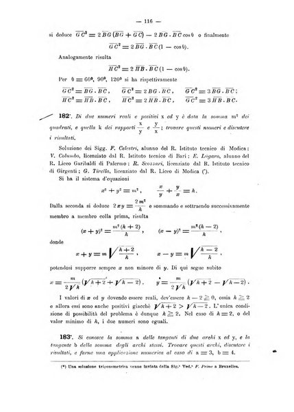 Periodico di matematica per l'insegnamento secondario