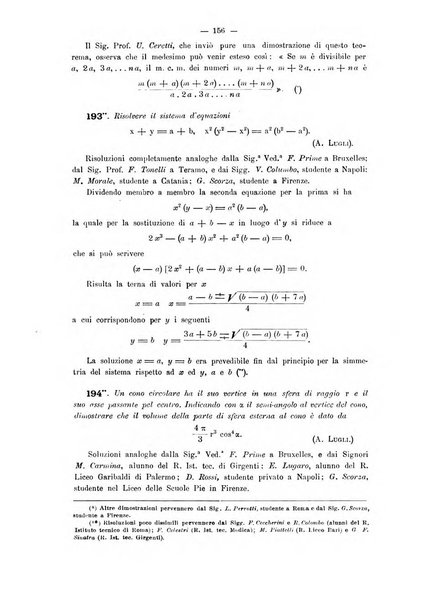 Periodico di matematica per l'insegnamento secondario