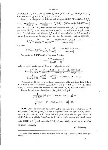 Periodico di matematica per l'insegnamento secondario