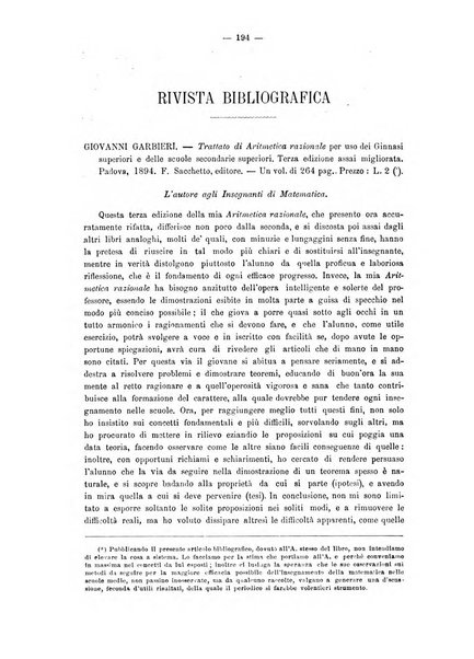 Periodico di matematica per l'insegnamento secondario