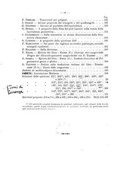 Periodico di matematica per l'insegnamento secondario