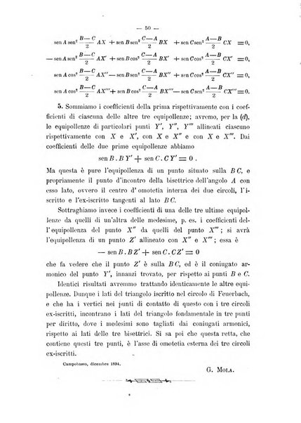 Periodico di matematica per l'insegnamento secondario