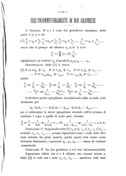 Periodico di matematica per l'insegnamento secondario