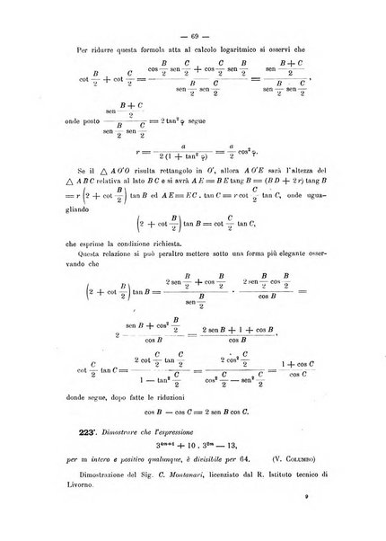 Periodico di matematica per l'insegnamento secondario