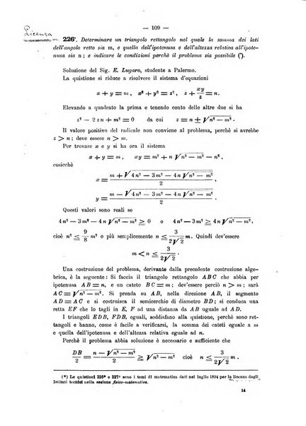 Periodico di matematica per l'insegnamento secondario