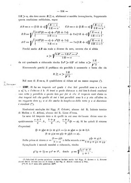 Periodico di matematica per l'insegnamento secondario