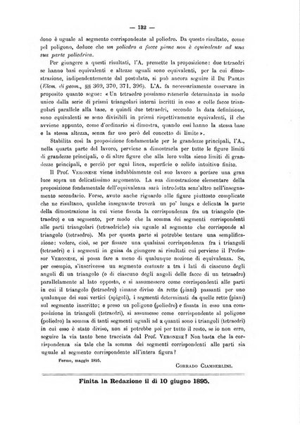 Periodico di matematica per l'insegnamento secondario