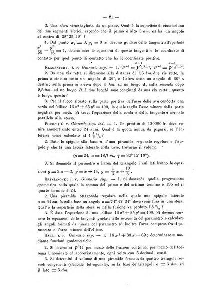 Periodico di matematica per l'insegnamento secondario