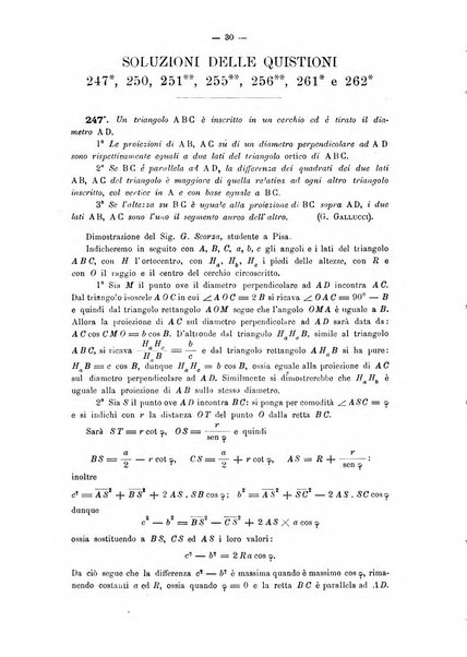 Periodico di matematica per l'insegnamento secondario