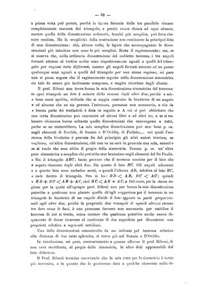 Periodico di matematica per l'insegnamento secondario