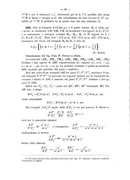 Periodico di matematica per l'insegnamento secondario