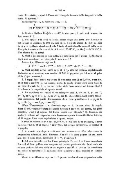 Periodico di matematica per l'insegnamento secondario