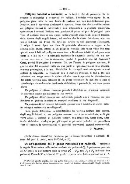 Periodico di matematica per l'insegnamento secondario