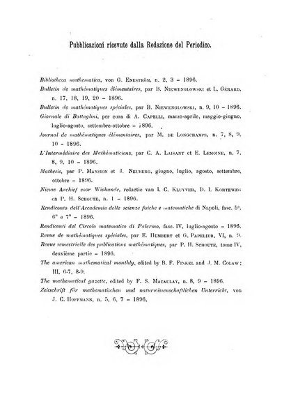 Periodico di matematica per l'insegnamento secondario