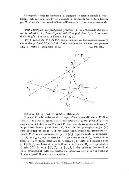 Periodico di matematica per l'insegnamento secondario