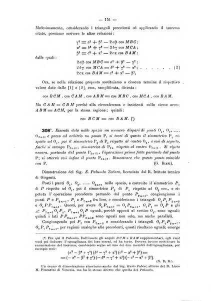 Periodico di matematica per l'insegnamento secondario