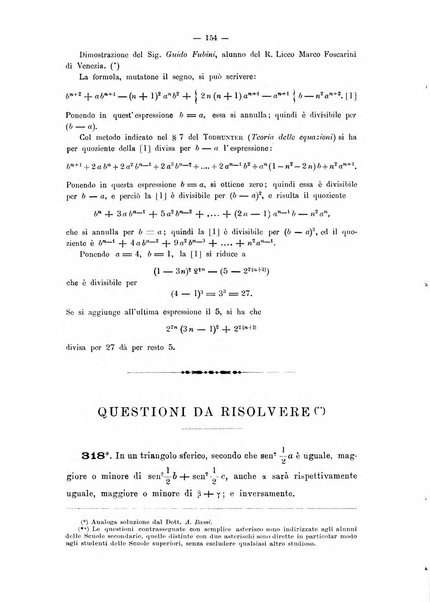 Periodico di matematica per l'insegnamento secondario