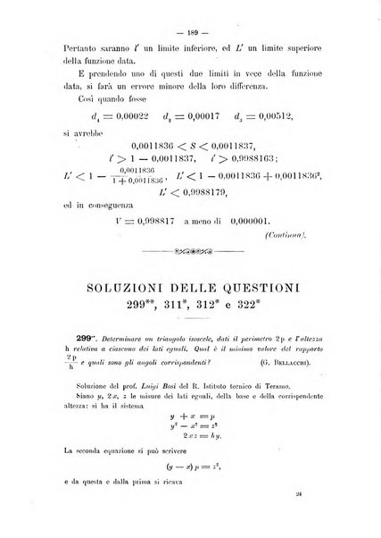 Periodico di matematica per l'insegnamento secondario