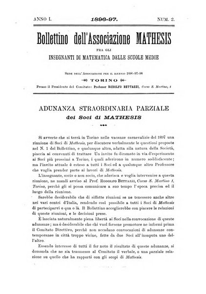 Periodico di matematica per l'insegnamento secondario