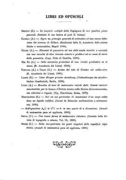 Periodico di matematica per l'insegnamento secondario