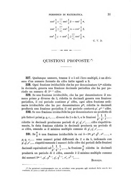 Periodico di matematica per l'insegnamento secondario