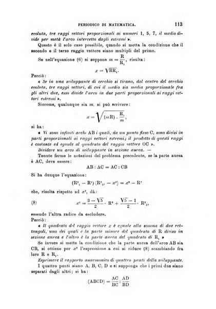 Periodico di matematica per l'insegnamento secondario