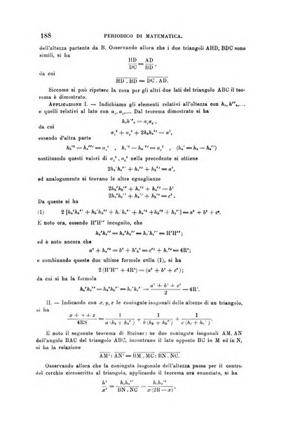 Periodico di matematica per l'insegnamento secondario