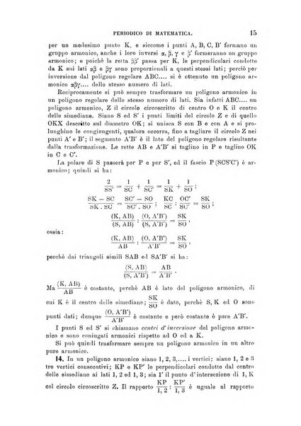 Periodico di matematica per l'insegnamento secondario