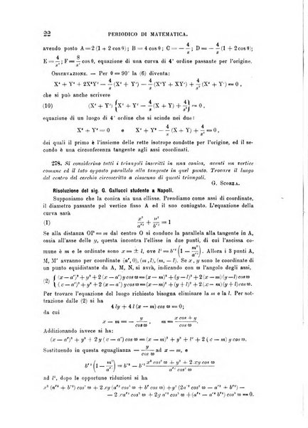 Periodico di matematica per l'insegnamento secondario