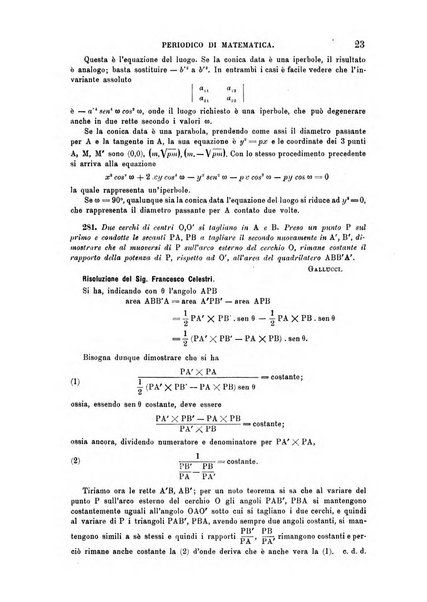 Periodico di matematica per l'insegnamento secondario