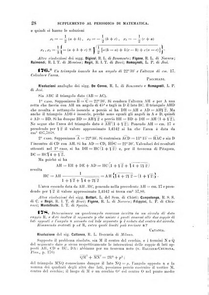 Periodico di matematica per l'insegnamento secondario