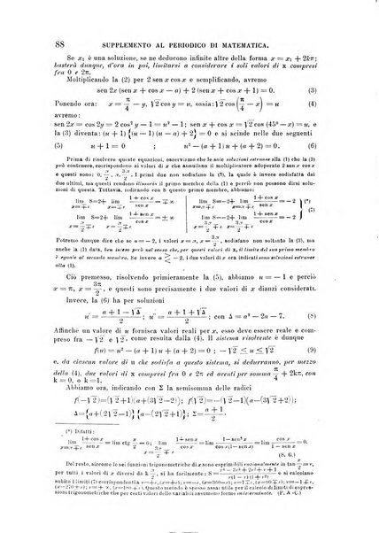 Periodico di matematica per l'insegnamento secondario