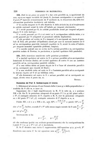 Periodico di matematica per l'insegnamento secondario
