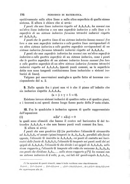 Periodico di matematica per l'insegnamento secondario